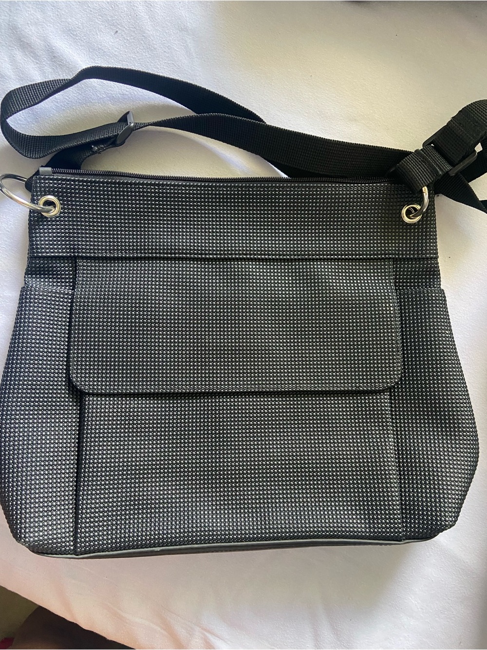 #6- URBANOXIDE Black BUBBLE Silicone Rubber Crossbody Bag